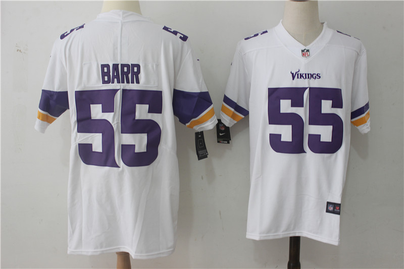 Men's Minnesota Vikings Anthony Barr #55 White Jersey